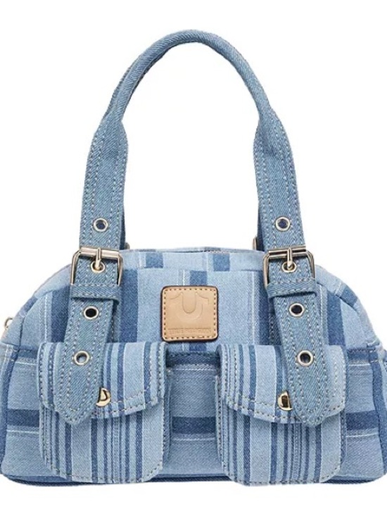 True Religion Handbags - True Religion Multi Stripe Soft Satchel Handbag